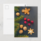 Kerst van Gingerbrood Briefkaart (Voorkant / Achterkant)