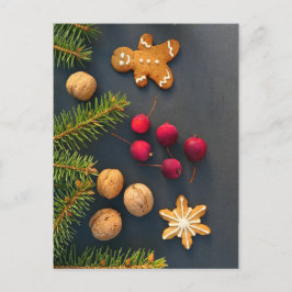Kerst van Gingerbrood Briefkaart