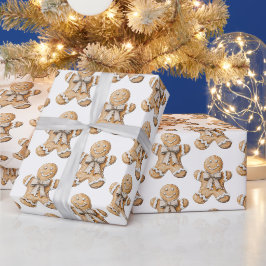 Kerst van Gingerbrood Cadeaupapier