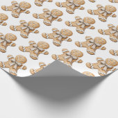 Kerst van Gingerbrood Cadeaupapier (Hoek)