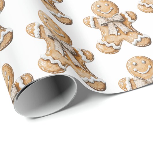 Kerst van Gingerbrood Cadeaupapier (Rol Hoek)