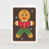 Kerst van Gingerbrood die je bedankt ... Kaart (Voorkant)