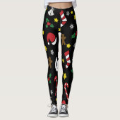 Kerst van Gingerbrood Man Leggings (Voorkant)