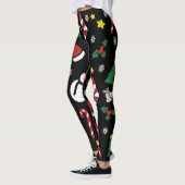 Kerst van Gingerbrood Man Leggings (Links)