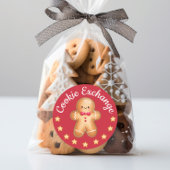 Kerst van Gingerbrood Ronde Sticker