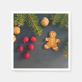 Kerst van Gingerbrood Servet (Voorkant)