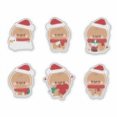 Kerst van Gingerbrood Sticker (Voorkant)