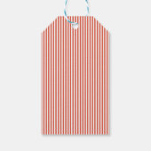 Kerst van hangende ornamenten cadeaulabel (Achterkant)