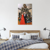 Kerst van het Amerikaanse President Bill Clinton & Canvas Afdruk (Insitu (Slaapkamer))