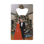 Kerst van het Amerikaanse President Bill Clinton & Creditkaart Flessenopener (Voorkant)