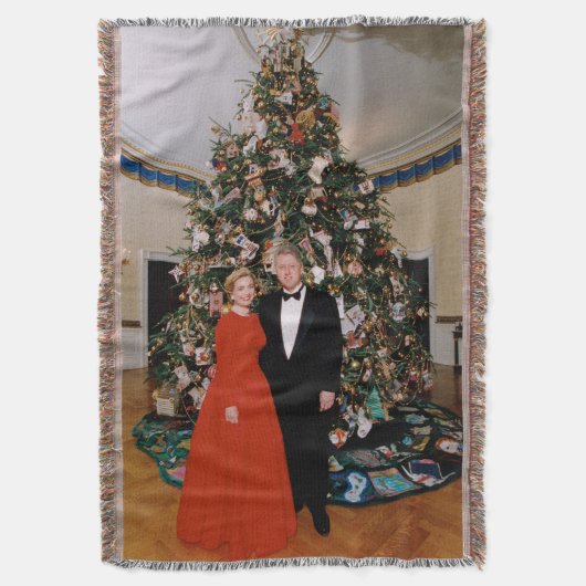 Kerst van het Amerikaanse President Bill Clinton & Deken (Voorkant Verticaal)