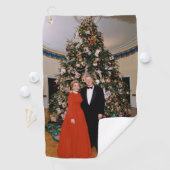 Kerst van het Amerikaanse President Bill Clinton & Golfhanddoek (Insitu)