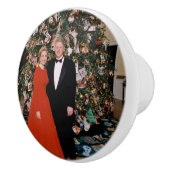 Kerst van het Amerikaanse President Bill Clinton & Keramische Knop (Rechts)