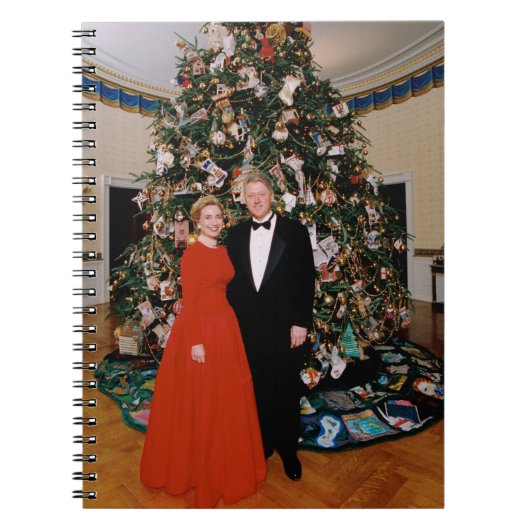 Kerst van het Amerikaanse President Bill Clinton & Notitieboek (Voorkant)