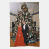 Kerst van het Amerikaanse President Bill Clinton & Theedoek (Verticaal)