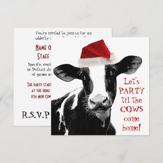 Kerst van het Boerderij in Mairy Kaart (Voorkant / Achterkant)