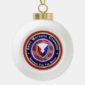 Kerst van het Commando Leger Materiel Keramische Bal Ornament (Voorkant)