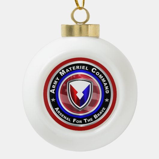 Kerst van het Commando Leger Materiel Keramische Bal Ornament (Voorkant)