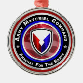 Kerst van het Commando Leger Materiel Metalen Ornament (Voorkant)