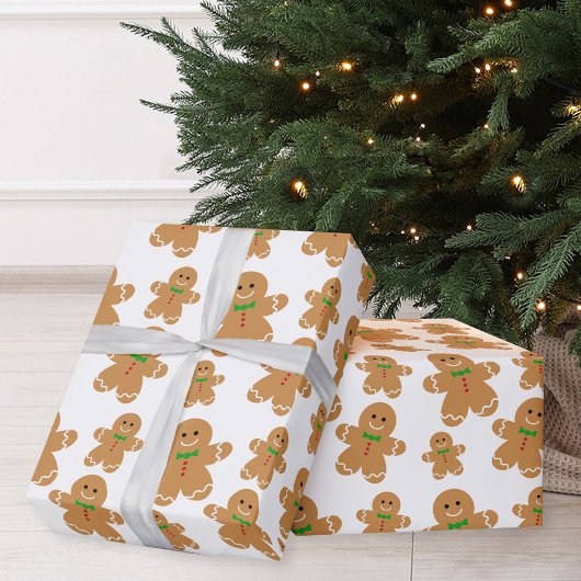 Kerst van het gevierde kerst van Gingerbrood Cadeaupapier