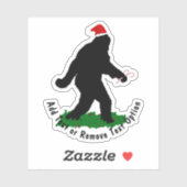 Kerst van het Gone Squatchin Sticker (Vel)