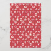 Kerst van het groothandelsbrood folie uitnodiging (Achterkant)