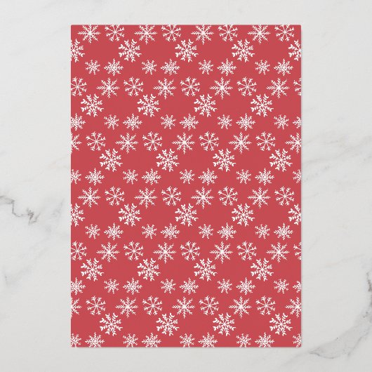 Kerst van het groothandelsbrood folie uitnodiging (Achterkant)