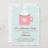 Kerst van het hete cacaoschild kaart (Voorkant)