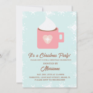 Kerst van het hete cacaoschild kaart