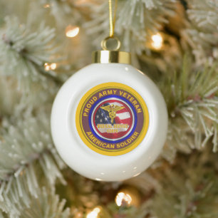 Kerst van het kerkhof voor de Veteranese Medische  Keramische Bal Ornament