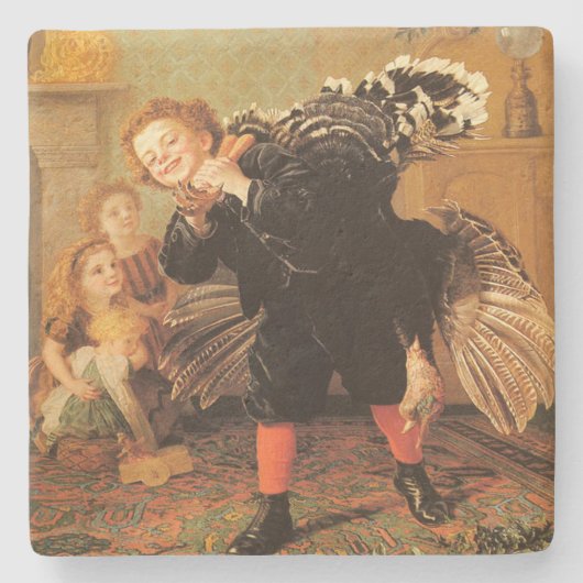 Kerst van het kerstfeest in Turkije Stenen Onderzetter (Voorkant)