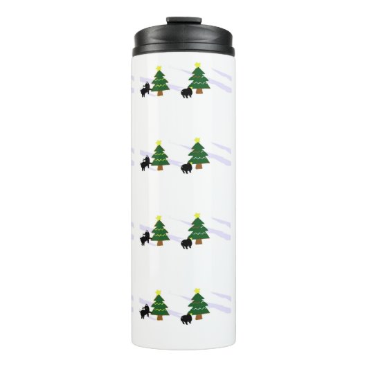 Kerst van het kleine varken thermosbeker (Voorkant)