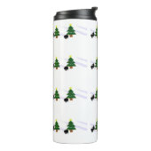 Kerst van het kleine varken thermosbeker (Gedraaid links)