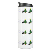 Kerst van het kleine varken thermosbeker (Geroteerd rechts)