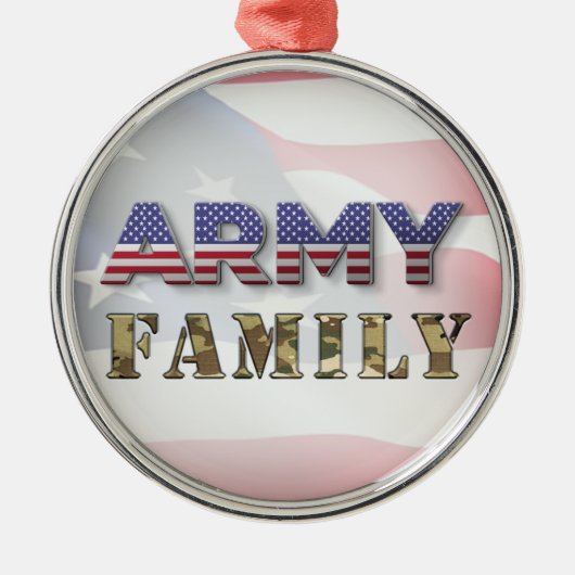 Kerst van het leger metalen ornament (Voorkant)