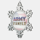 Kerst van het leger tin sneeuwvlok ornament (Rechts)