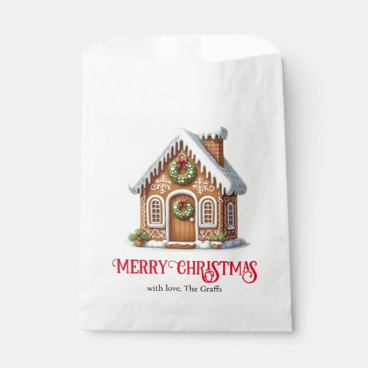 Kerst van het ontbijt bedankzakje (Voorkant)