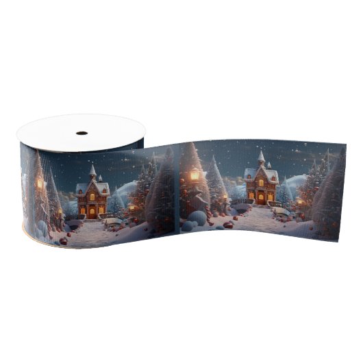 Kerst van het ontbijt grosgrain lint (Spoel)