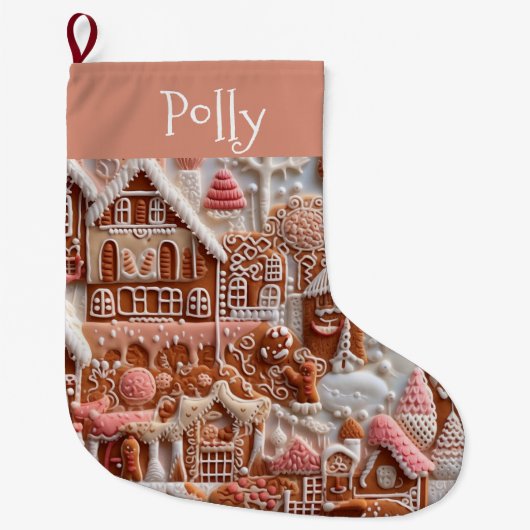 Kerst van het ontbijt grote kerstsok (Voorkant)