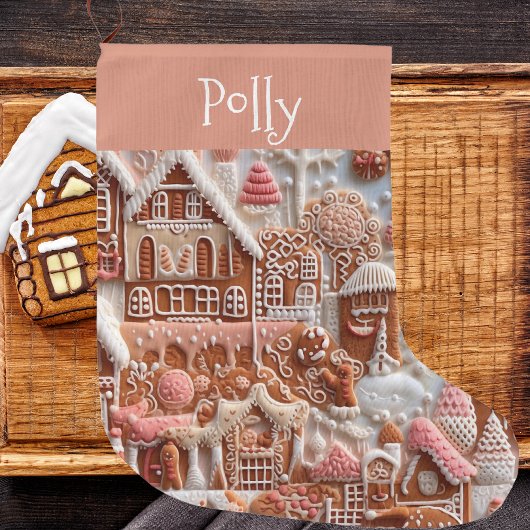 Kerst van het ontbijt grote kerstsok