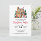 Kerst van het ontbijt in Gingerbrood Kaart (Staand voorkant)