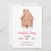 Kerst van het ontbijt in Gingerbrood Kaart (Voorkant)