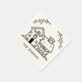 Kerst van het ontbijt in Gingerbrood Servet (Hoek)