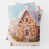 Kerst van het ontbijt inpakpapier vel (In situ)