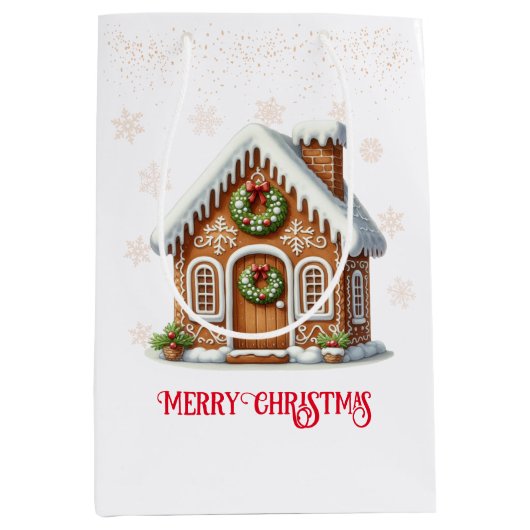 Kerst van het ontbijt medium cadeauzakje (Voorkant)