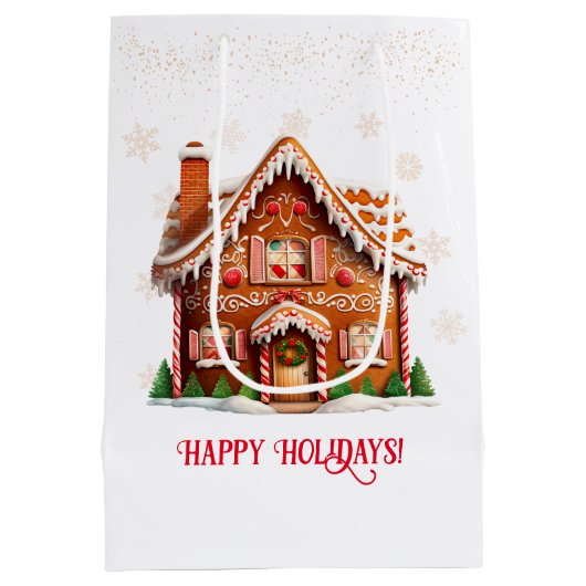 Kerst van het ontbijt medium cadeauzakje (Achterkant)