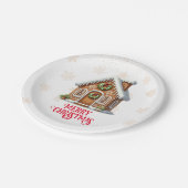 Kerst van het ontbijt papieren bordje (Gekanteld)