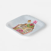 Kerst van het ontbijt papieren bordje (Gebogen)