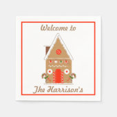 Kerst van het ontbijt servet (Voorkant)