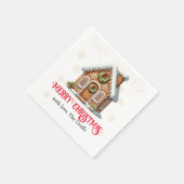 Kerst van het ontbijt servet (Hoek)